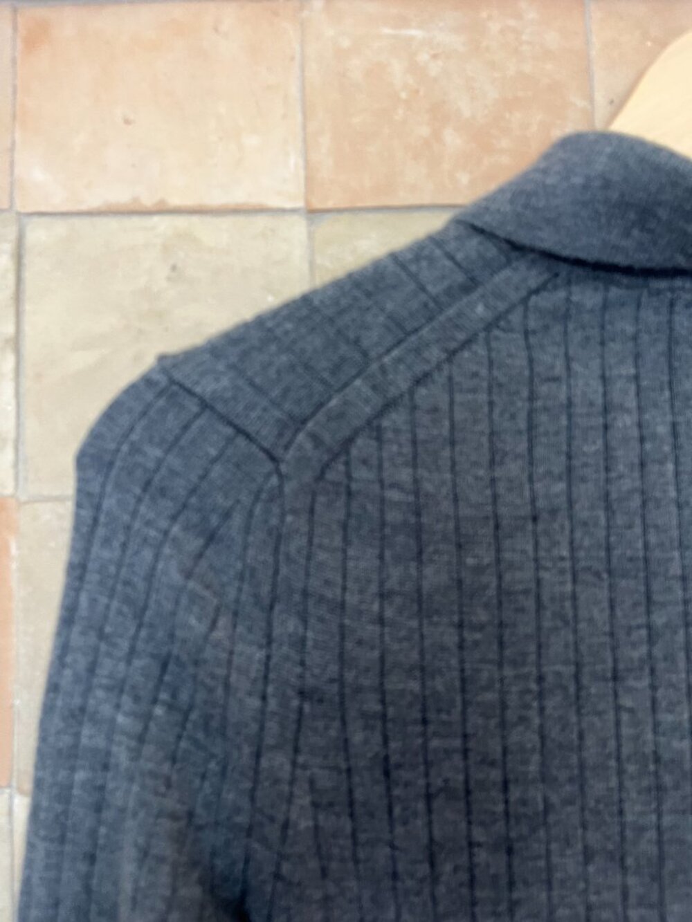 BR Ribbed Merino Sweater Polo - Picture 5 of 8